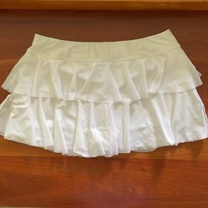 🎾Bobbe bright white flounce tennis skirt 🎾